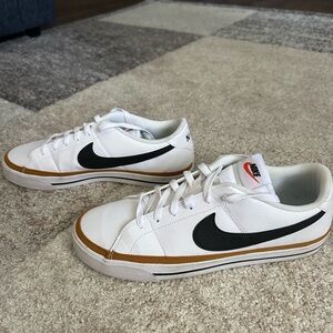 Nike Court Legacy Next Nature Sneakers White Black Gum Mens Size 11